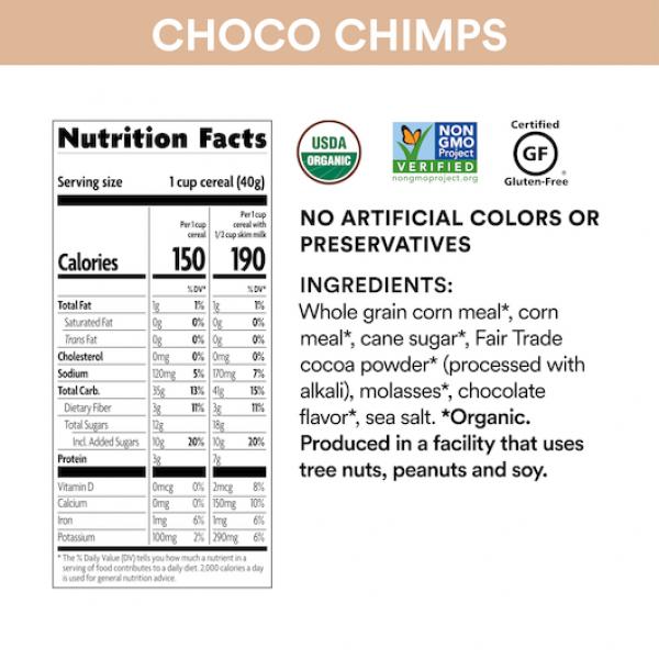 Envirokids Choco Chimps 10 Ounce Size - 12 Per Case.