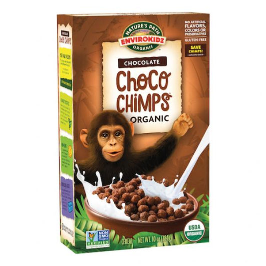 Envirokids Choco Chimps 10 Ounce Size - 12 Per Case.