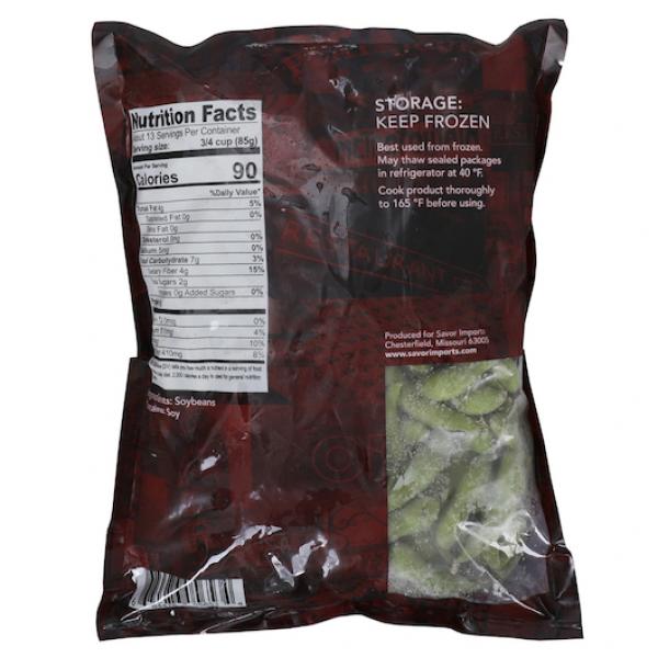 Savor Imports Edamame In Pods 2.5 Pound Each - 6 Per Case.