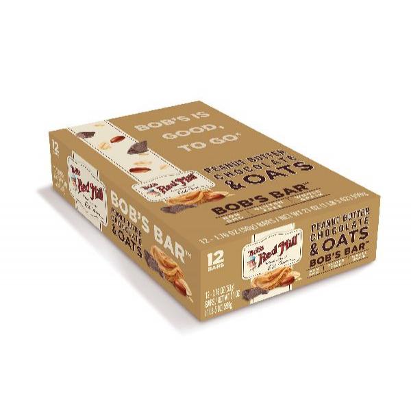 Bob's Red Mill Peanut Butter Chocolate And Oats Bar S) 1.76 Ounce Size - 144 Per Case.