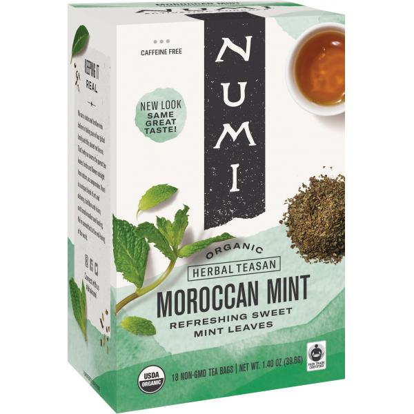 Numi Moroccan Mint Herbal Tea 18 Each - 6 Per Case.