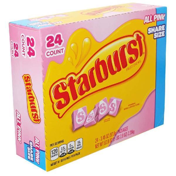 Starburst All Pink Share Size Per 3.45 Ounce Size - 144 Per Case.