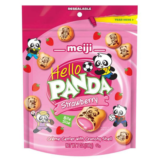 Hello Panda Hello Panda Strawberry Display 7 Ounce Size - 6 Per Case.