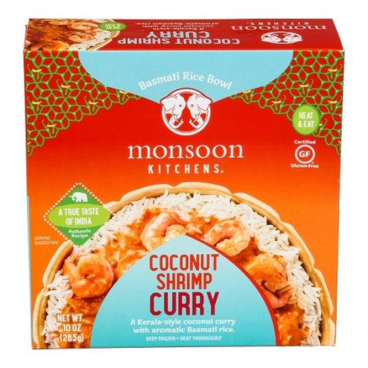 Coconut Shrimp Curry Basmati Rice Bowl 10 Ounce Size - 6 Per Case.