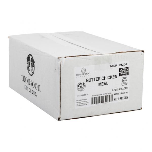 Butter Chicken Meal Tray 16 Ounce Size - 6 Per Case.