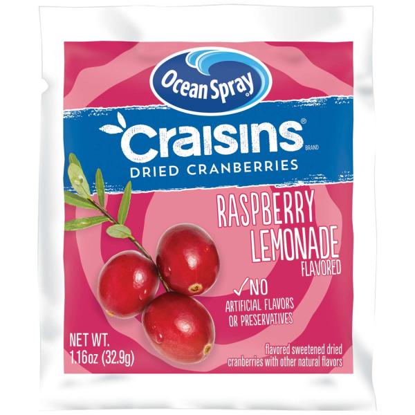 Craisins® Raspberry Lemonade 1.16 Ounce Size - 200 Per Case.