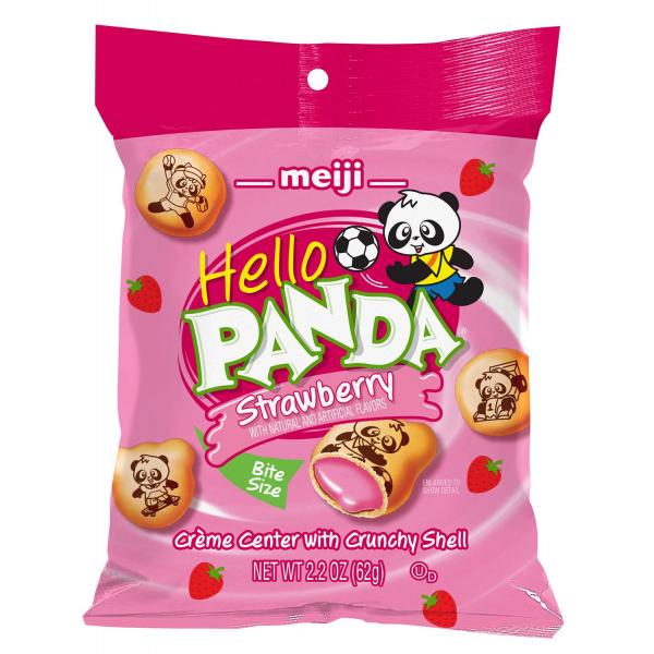 Hello Panda Strawberry 2.2 Ounce Size - 24 Per Case.