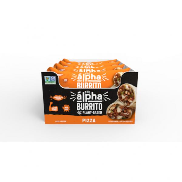 Alpha Foods Plant Based Pizza Burrito 5 Ounce Size - 12 Per Case.