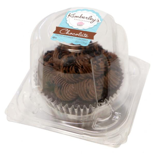 Kb Triple Chocolate Jumbo Cupcakes Single Serve 6 Ounce Size - 12 Per Case.