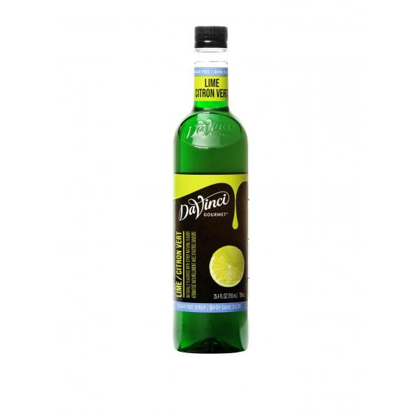 Davinci Gourmet Gourmet Sugar Free Lime Syrup 750 ML - 4 Per Case.