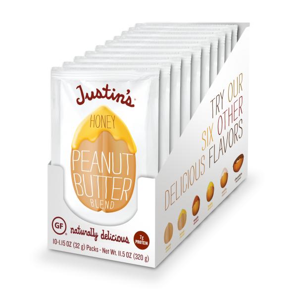 Justin's Honey Peanut Butter 1.15 Ounce Size - 60 Per Case.