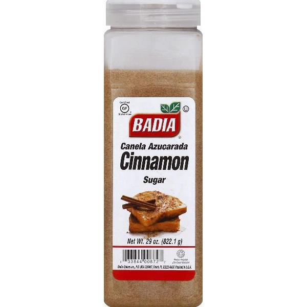 Badia Cinnamon Sugar 29 Ounce Size - 6 Per Case.