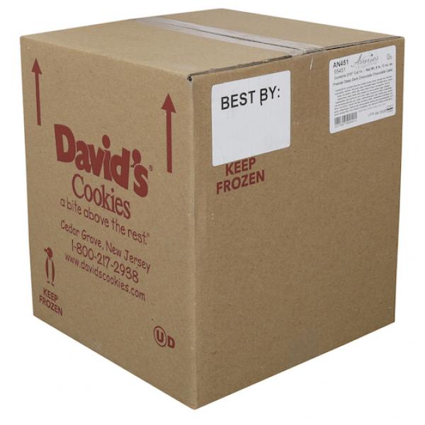 Annie's Euro American Bakery Premier Deep Dark Chocolate Cake 8.75 Pound Each - 2 Per Case.