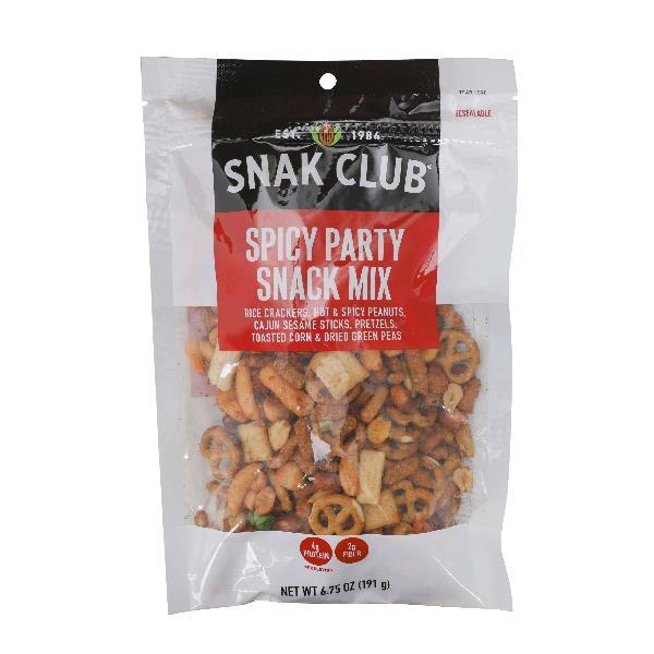 Snak Club Spicy Party Mix 6.75 Ounce Size - 6 Per Case.