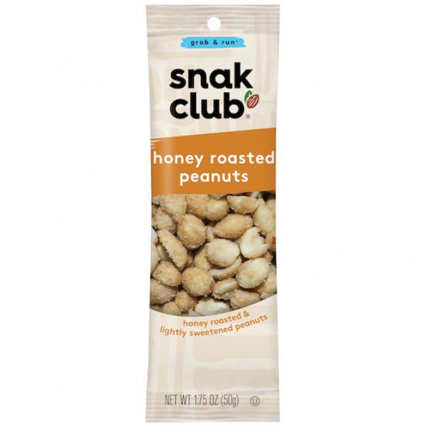 Snak Club Honey Roasted Peanuts Pound 0.109 Pound Each - 144 Per Case.