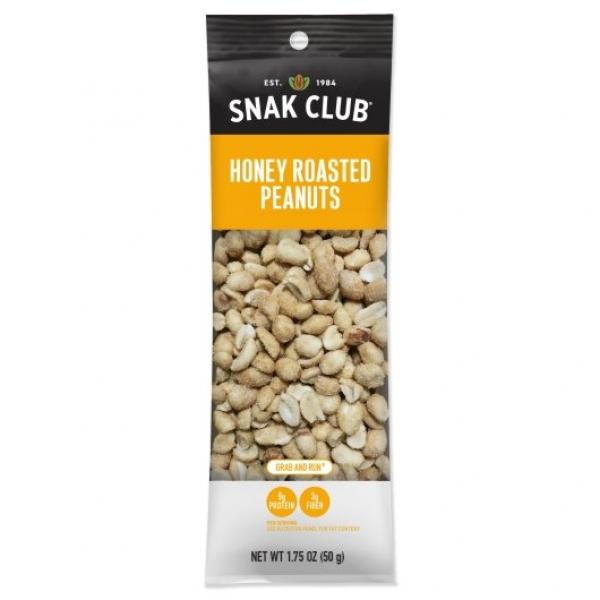 Snak Club Honey Roasted Peanuts Pound 0.109 Pound Each - 144 Per Case.