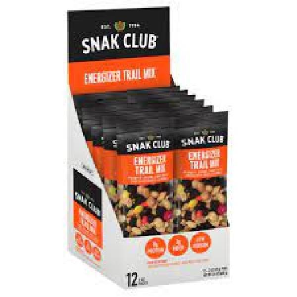 Snak Club Energizer Trail Mix 2 Ounce Size - 144 Per Case.