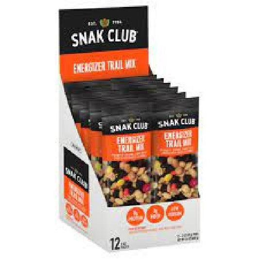 Snak Club Energizer Trail Mix 2 Ounce Size - 144 Per Case.