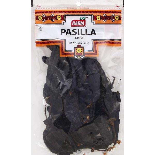 Badia Pasilla (Negro Largo) 6 Ounce Size - 12 Per Case.