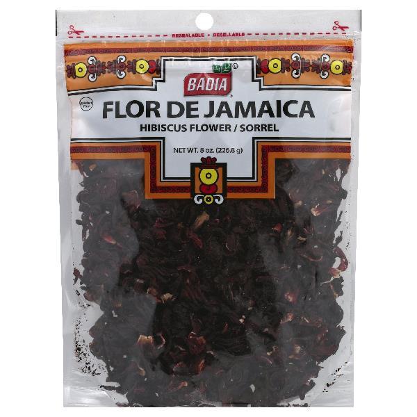Badia Flor De Jamarica (Hibiscus Flowers) 8 Ounce Size - 12 Per Case.