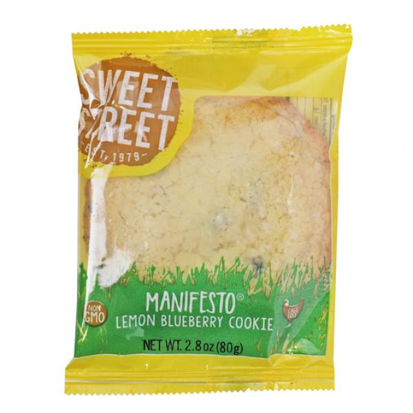 Lemon Bluebery Manifesto Cookie Individually Wrapped 1 Each - 48 Per Case.