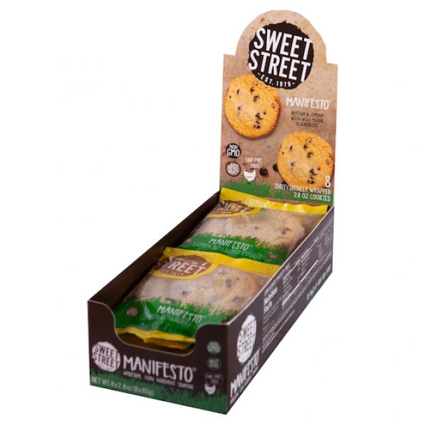 Lemon Bluebery Manifesto Cookie Individually Wrapped 1 Each - 48 Per Case.