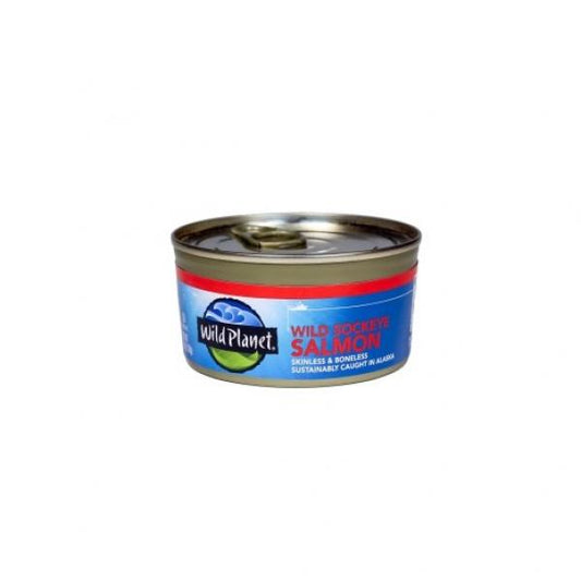 Wild Planet Foods Wild Sockeye Salmon 6 Ounce Size - 12 Per Case.