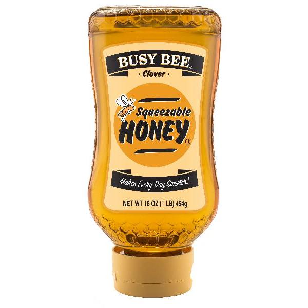 Busy Bee Clover Honey 16 Ounce Size - 12 Per Case.