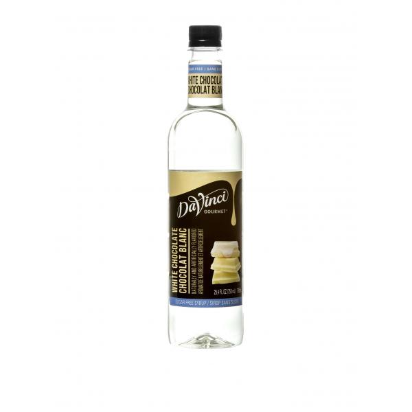 Davinci Gourmet Sugar Free Syrup White Chocolate Plastic Bottle 750 ML - 4 Per Case.