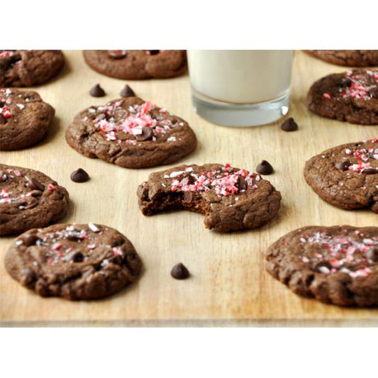 Cookies United Double Chocolate Peppermint Cookie 5 Pound Each - 1 Per Case.