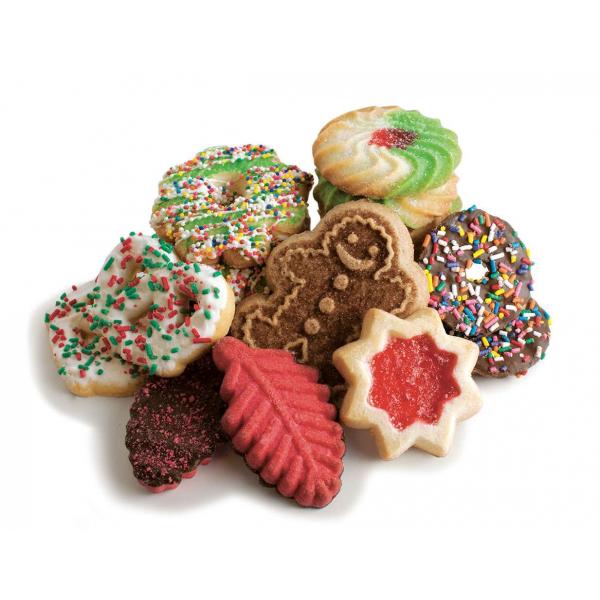 Cookies United Holiday Variety Cookies 5 Pound Each - 1 Per Case.