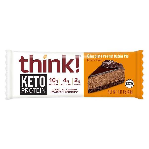 Keto Protein Chocolate Peanut Butter Pie Master 1.41 Ounce Size - 120 Per Case.