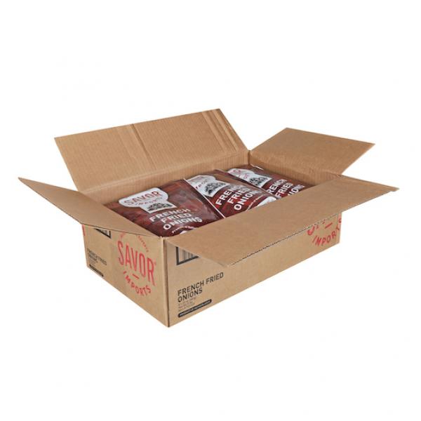 Savor Imports French Fried Onions 24 Ounce Size - 6 Per Case.