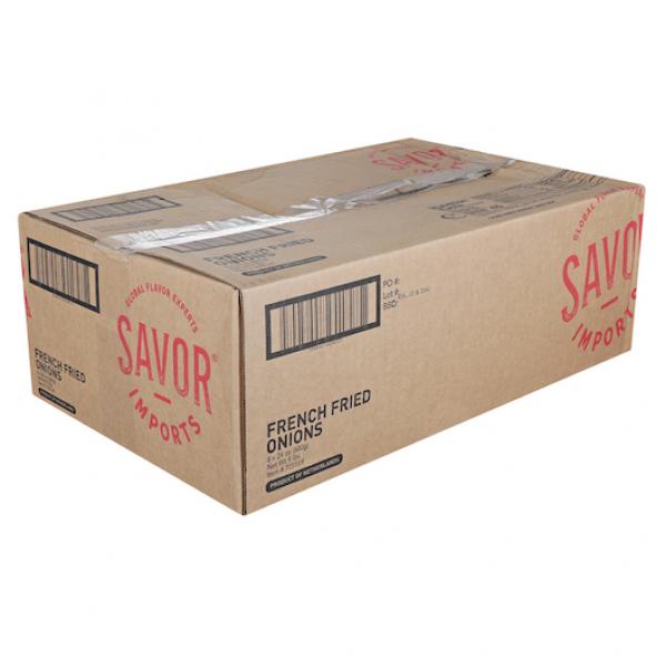 Savor Imports French Fried Onions 24 Ounce Size - 6 Per Case.