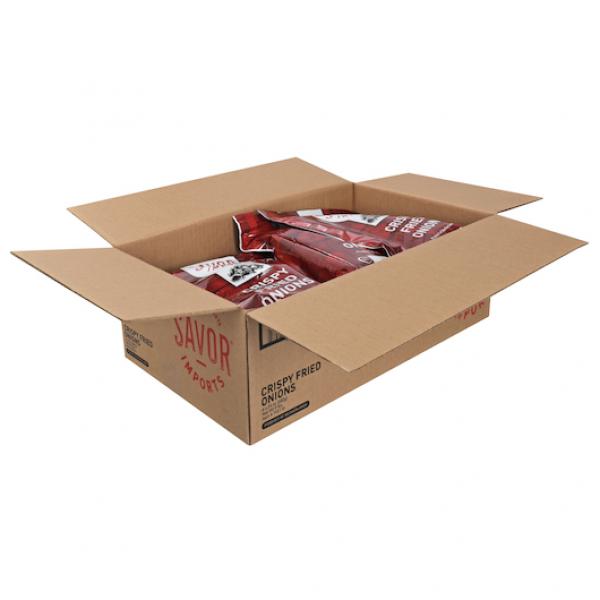Savor Imports Crispy Fried Onions 24 Ounce Size - 6 Per Case.