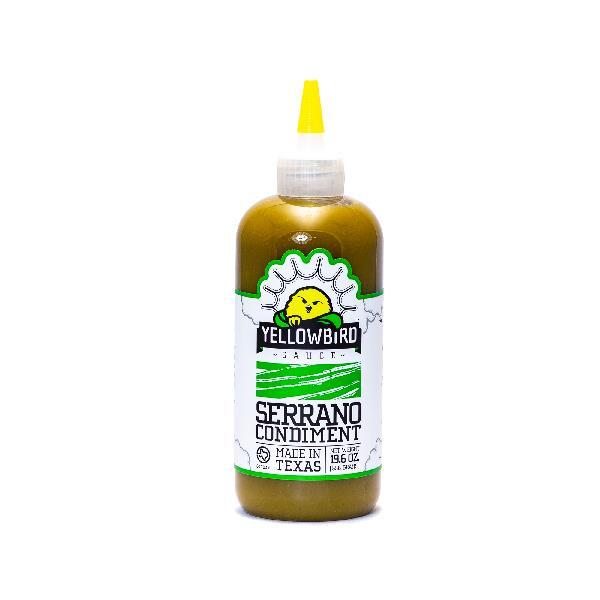 Yellowbird Foods Serrano Sauce 19.6 Ounce Size - 6 Per Case.