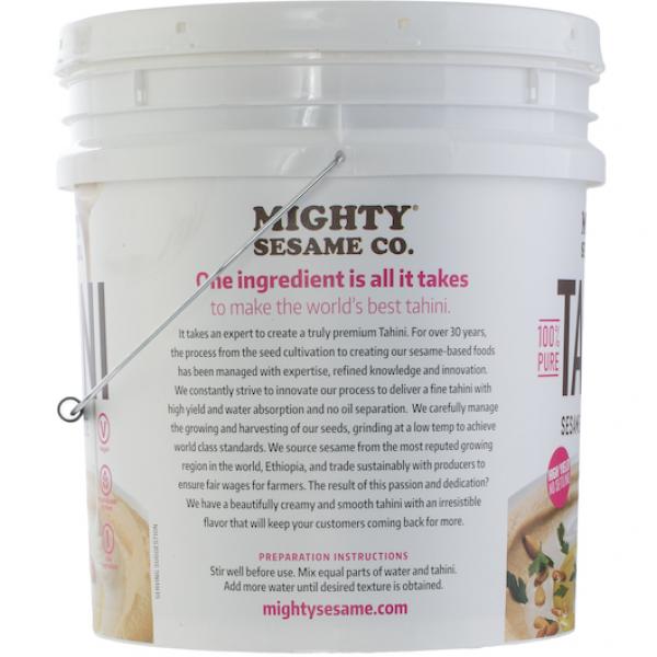 Mighty Sesame Classic Bulk Tahini 40 Pound Each - 1 Per Case.