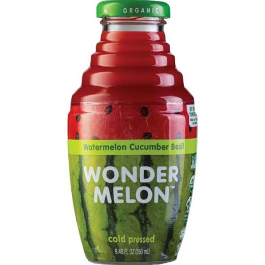 Wondermelon Juice Basil Cucumber Watermelon 8.45 Fluid Ounce - 6 Per Case.