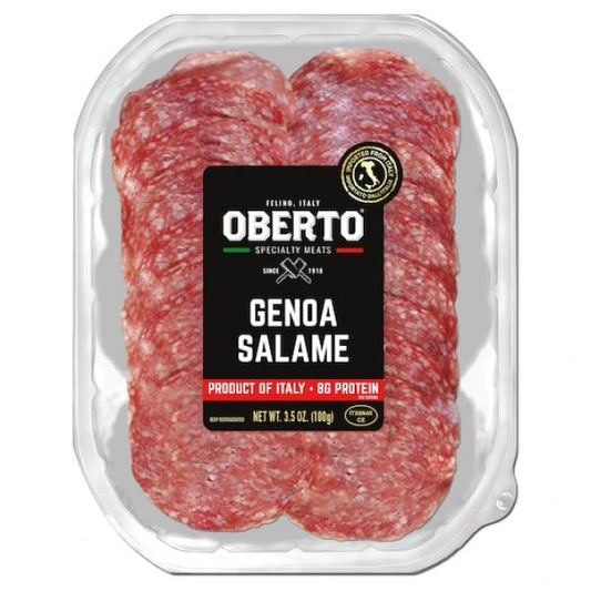 Oberto Genoa Salame 3.5 Ounce Size - 10 Per Case.