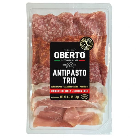 Oberto Antipasto Trio 6.17 Ounce Size - 10 Per Case.