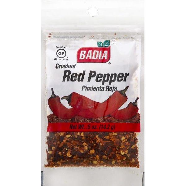 Badia Crushed Red Peppers 0.5 Ounce Size - 576 Per Case.