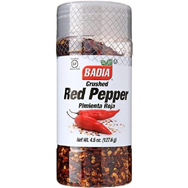 Badia Crushed Red Peppers 4.5 Ounce Size - 12 Per Case.