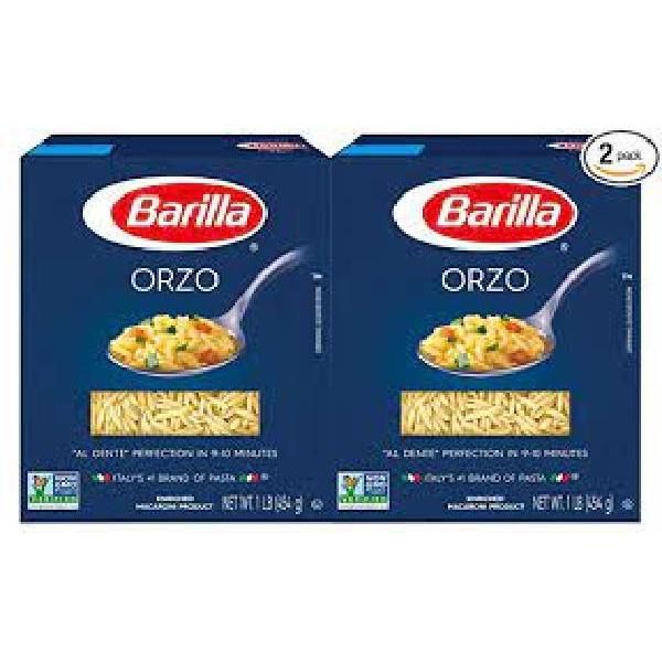 Orzo Barilla USA 160 Ounce Size - 2 Per Case.