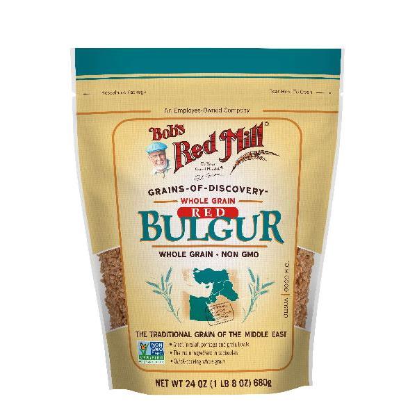 Bob's Red Mill Red Bulgur One Four Resealable Pouches 24 Ounce Size - 4 Per Case.