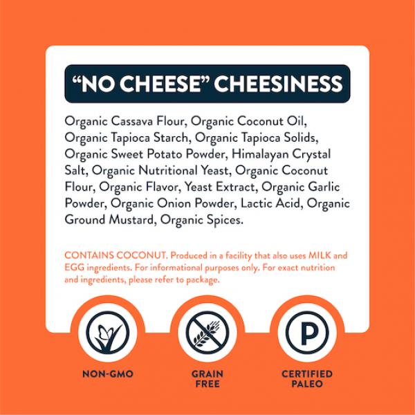 Lesserevil Paleo Puff No Cheese Cheese 5 Ounce Size - 9 Per Case.