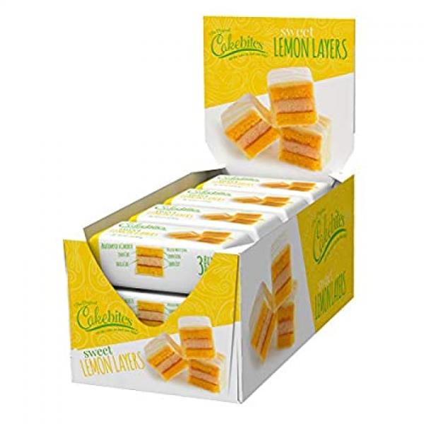 Cookies United Sweet Lemon Cake Bites 2 Ounce Size - 96 Per Case.