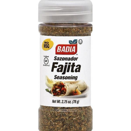 Badia Fajita Seasoning 2.75 Ounce Size - 8 Per Case.