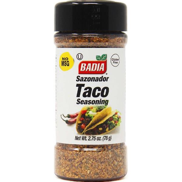 Badia Taco Seasoning 2.75 Ounce Size - 8 Per Case.