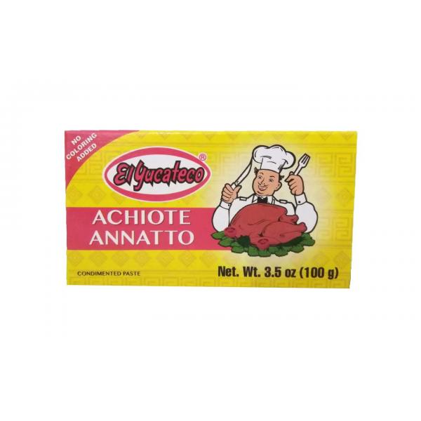 El Yucateco Achioteannatto Paste 3.5 Ounce Size - 12 Per Case.