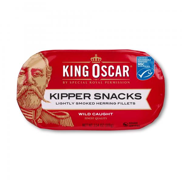 King Oscar Kipper Snacks 3.54 Ounce Size - 12 Per Case.